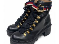 Gucci — ботинки черные 38