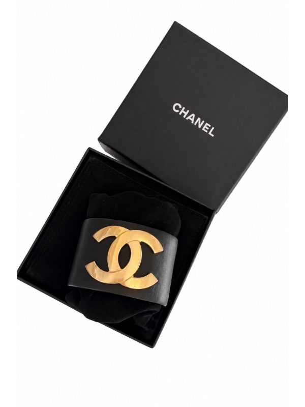 Chanel — браслет черный S — фото 1