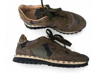 Valentino — кроссовки оливковые 38.5