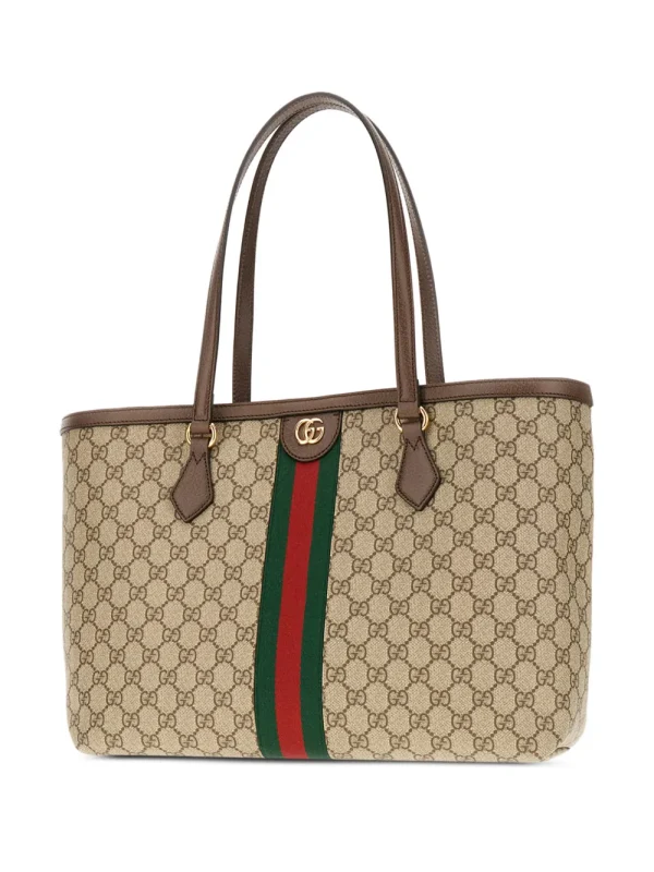 Gucci Ophidia — сумка, бежевая — фото 3