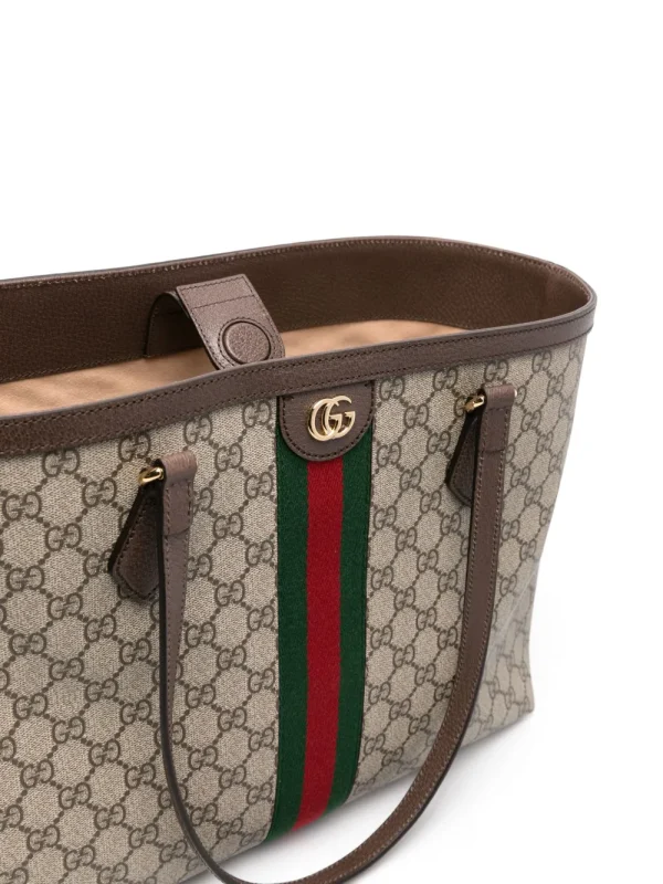 Gucci Ophidia — сумка, бежевая — фото 4