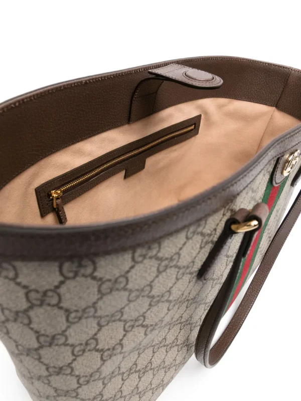 Gucci Ophidia — сумка, бежевая — фото 5