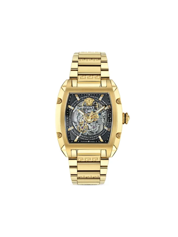 Versace Часы Dominus Skeleton 42 мм, чёрный — фото 1