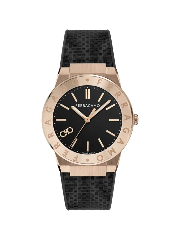 Часы Ferragamo Gancini 41 мм, синий — фото 1