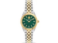 Versace часы V-Code 36 мм, зелёный