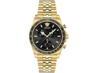 Часы Versace Greca Chrono 43 мм, цвет золотой