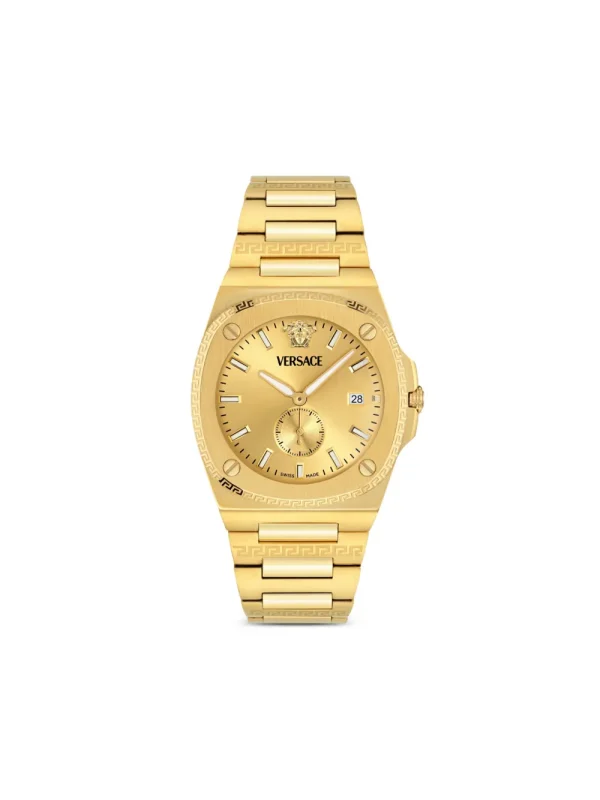Versace Antares Greek Key 40 мм, часы, золотой — фото 1