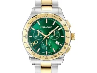 Ferragamo часы Chrono 42 мм зелёные