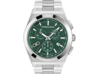 Ferragamo часы Vega Upper East Chrono 40 мм, цвет: зелёный