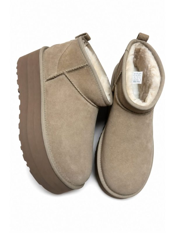 UGG — платформа песочно-бежевая — фото 1