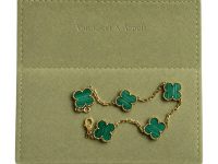 Van Cleef & Arpels — браслет Malachite 5 motifs зеленый