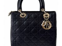 Dior — сумка Lady черная 25х21