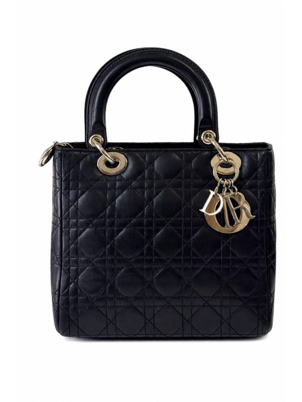 Dior — сумка Lady черная 25х21 — фото 1