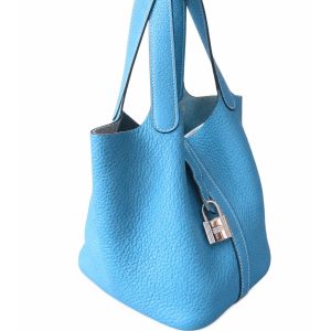 Hermès — сумка Picotin blue jean