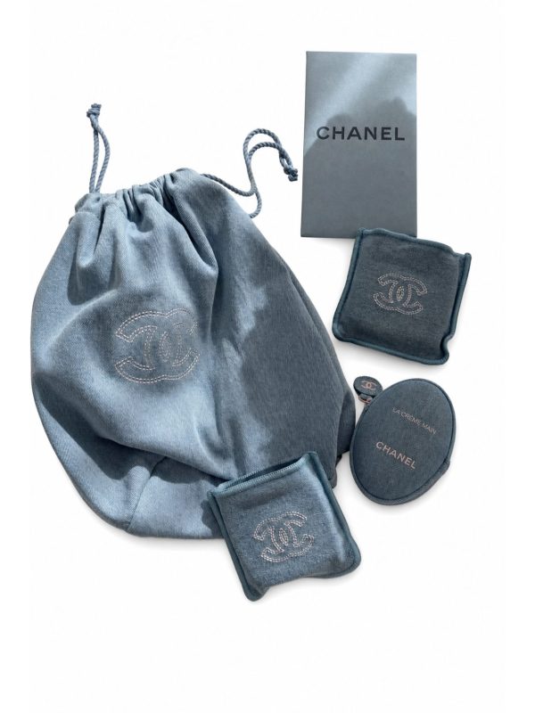 Chanel — мешок голубой деним — фото 1