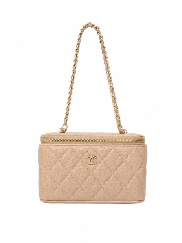 Chanel — сумка Vanity бежевая — фото 1