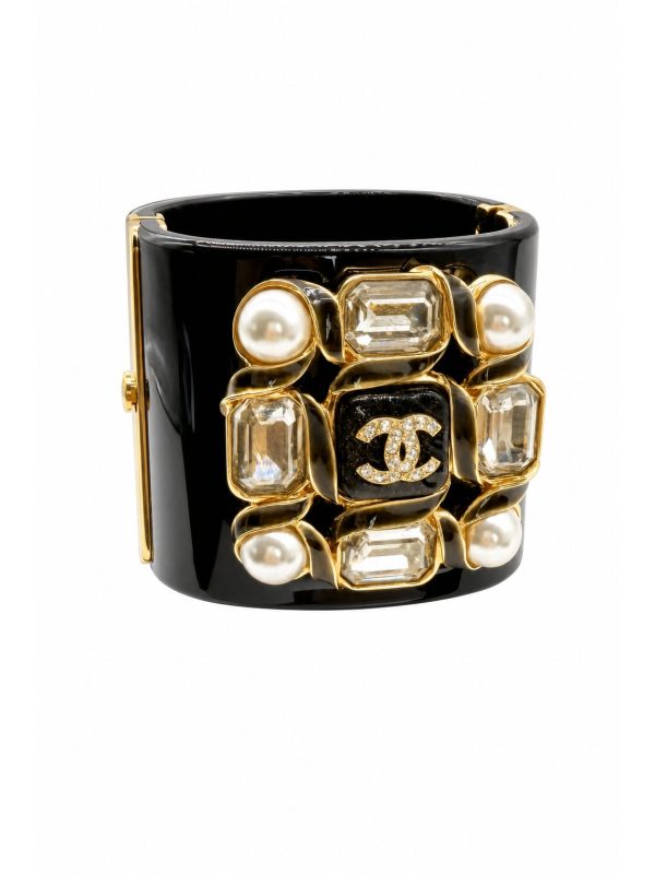 Chanel — браслет черный — фото 1