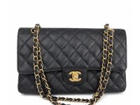 Chanel — сумка Classic Flap черная фурнитура в пленке