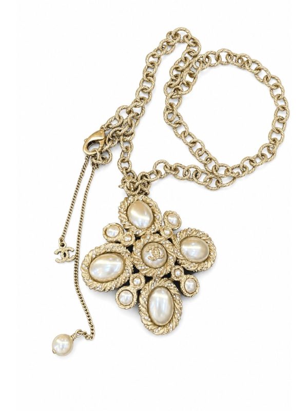 Chanel — колье золотое 7х6 см — фото 1