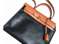 Hermès — сумка Herbag 31 черная с пропиткой
