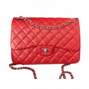 Chanel — сумка Classic Flap Jumbo красная