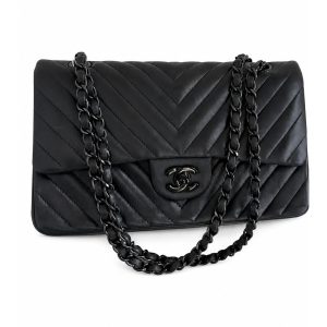 Chanel — сумка Classic Flap черная so black