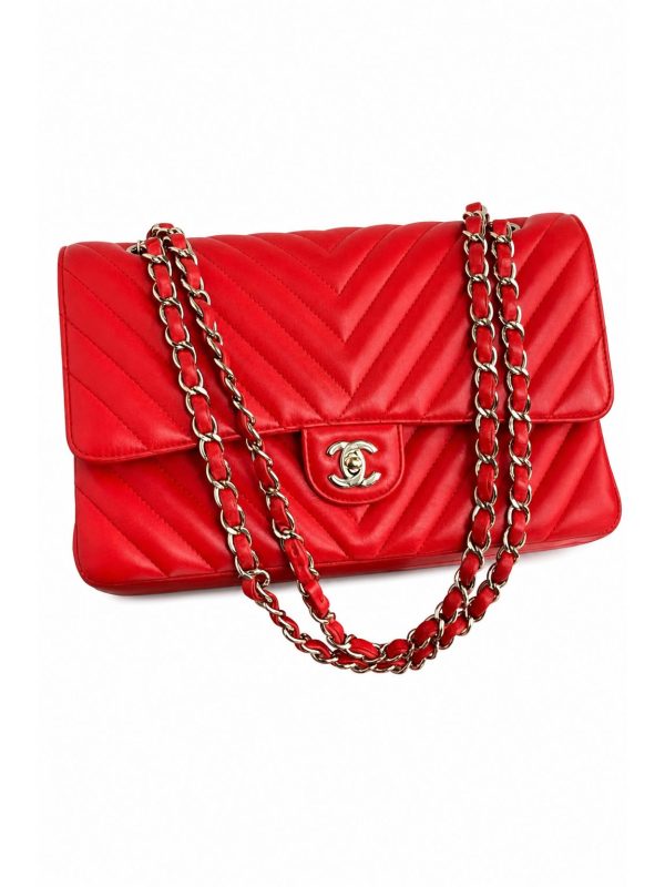 Chanel — сумка Classic Flap 25 красная — фото 1