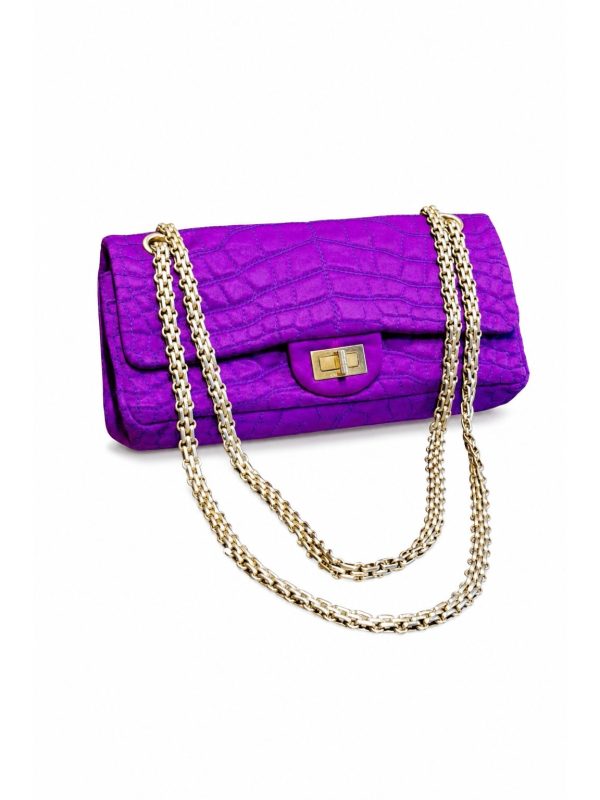 Chanel — сумка 2.55 фиолетовая — фото 1