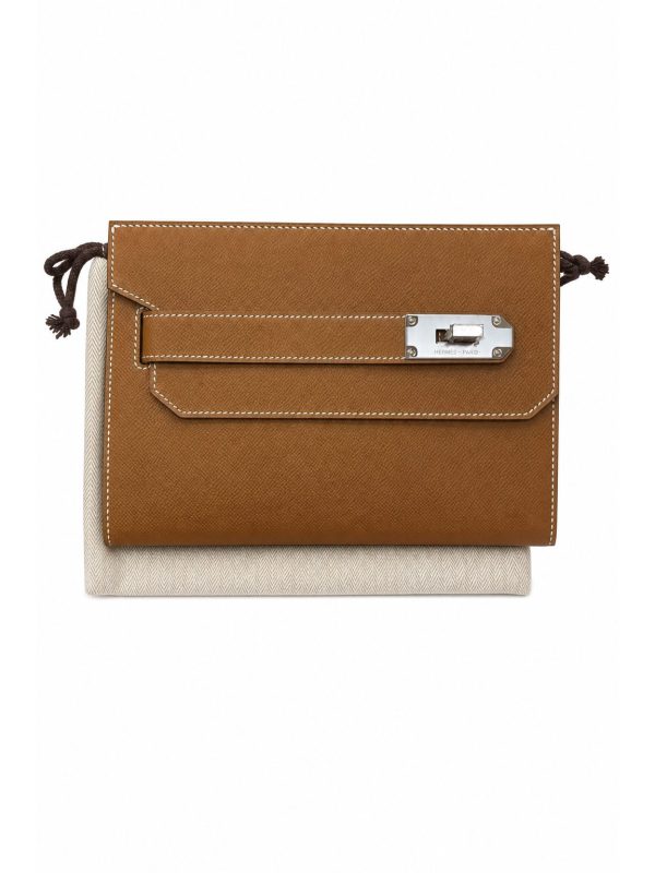 Hermès — клатч коричневый — фото 1
