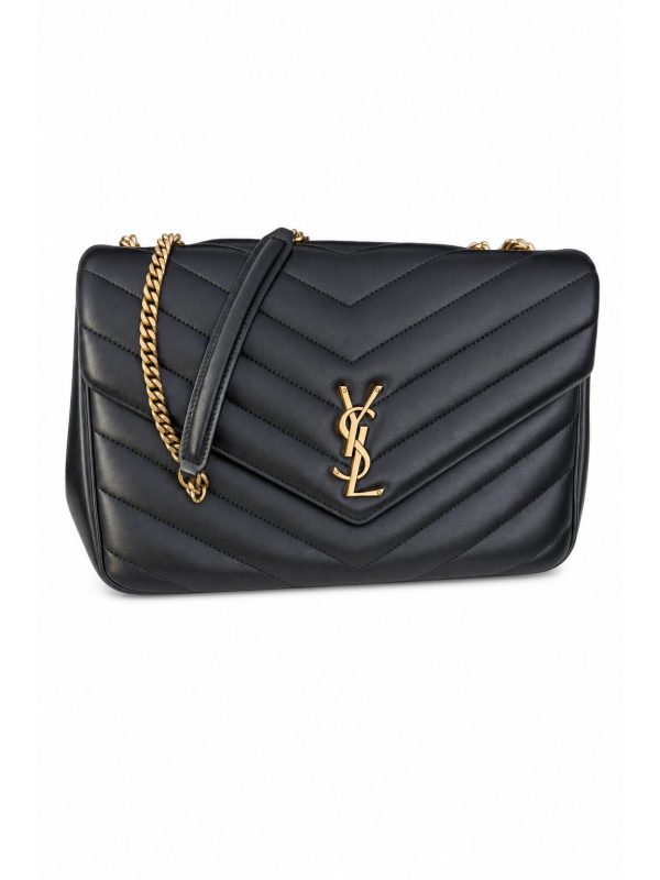 Saint Laurent — сумка черная кожа — фото 1