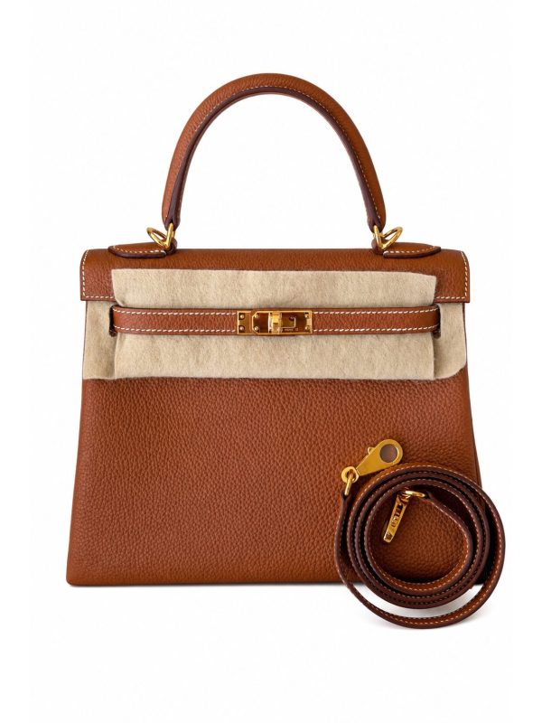 Hermès — сумка Kelly 25 коричневая — фото 1
