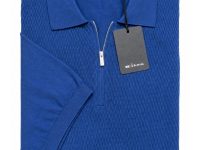 Kiton — поло синее 50/52/L 100 хлопок