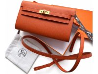 Hermès — сумка KTG TERRE BATUE оранжевая