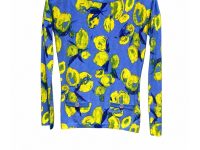 Blumarine — топ синий с желтым 38.4/42