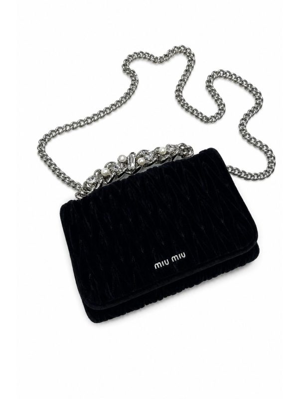 Miu Miu — кроссбоди черный 20*15 — фото 1