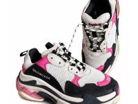 Balenciaga — кроссовки серый, черный, розовые 38