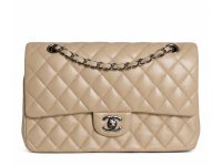 Chanel — сумка Double Flap Medium бежевая 25*15