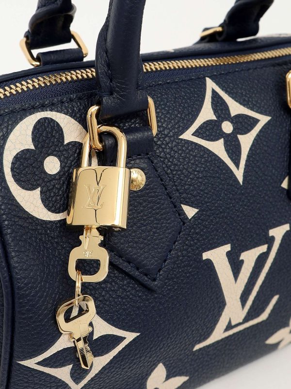 Louis Vuitton — сумка Speedy, синяя — фото 8