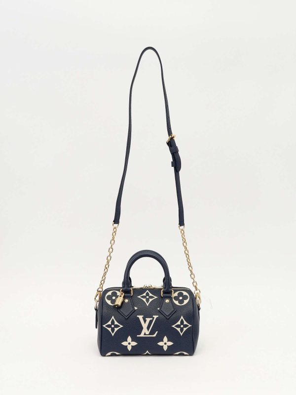 Louis Vuitton — сумка Speedy, синяя — фото 5