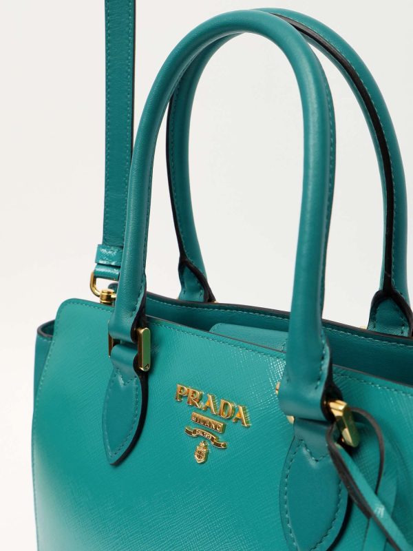 Prada — сумка Galleria, бирюзовая — фото 7