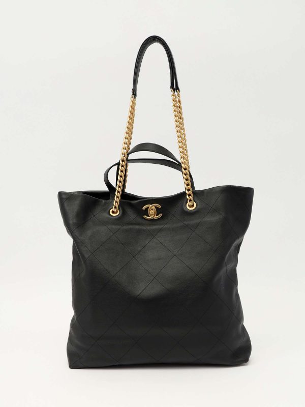 Chanel — сумка Leather Bag, чёрная — фото 5