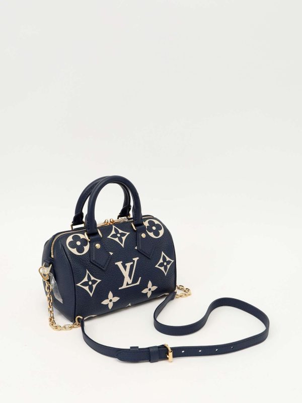 Louis Vuitton — сумка Speedy, синяя — фото 4