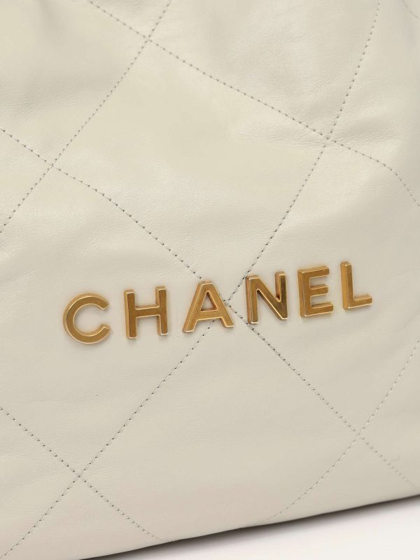 Chanel — сумка 22, серая — фото 5