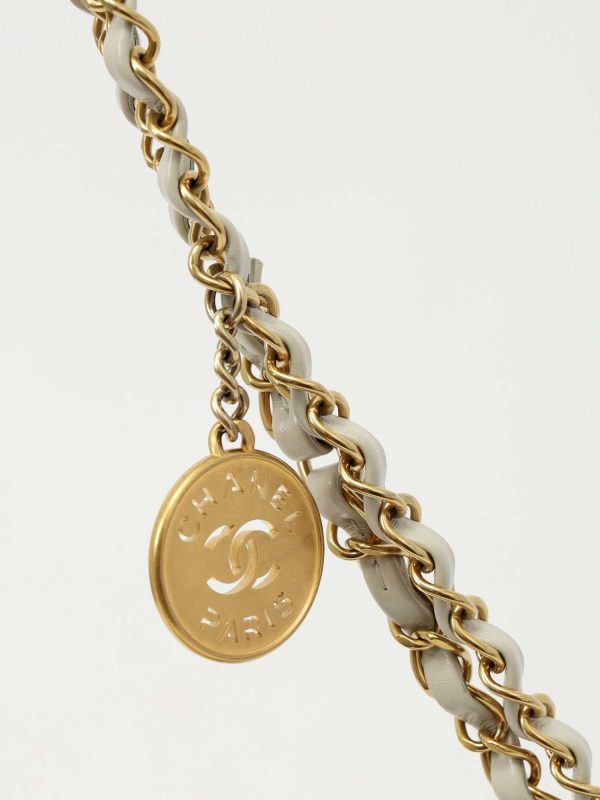 Chanel — сумка 22, серая — фото 8