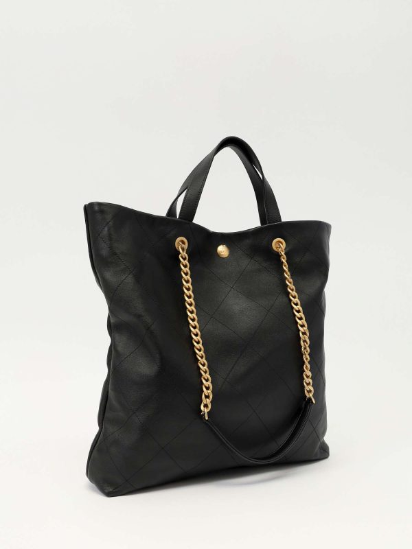 Chanel — сумка Leather Bag, чёрная — фото 4