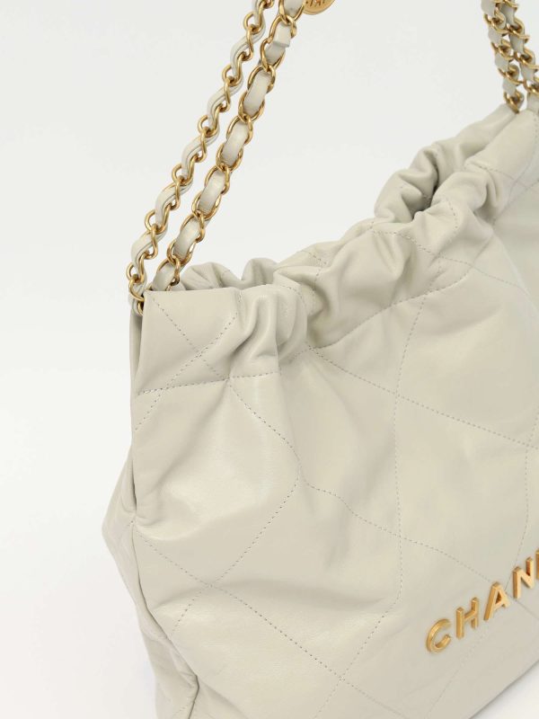 Chanel — сумка 22, серая — фото 6