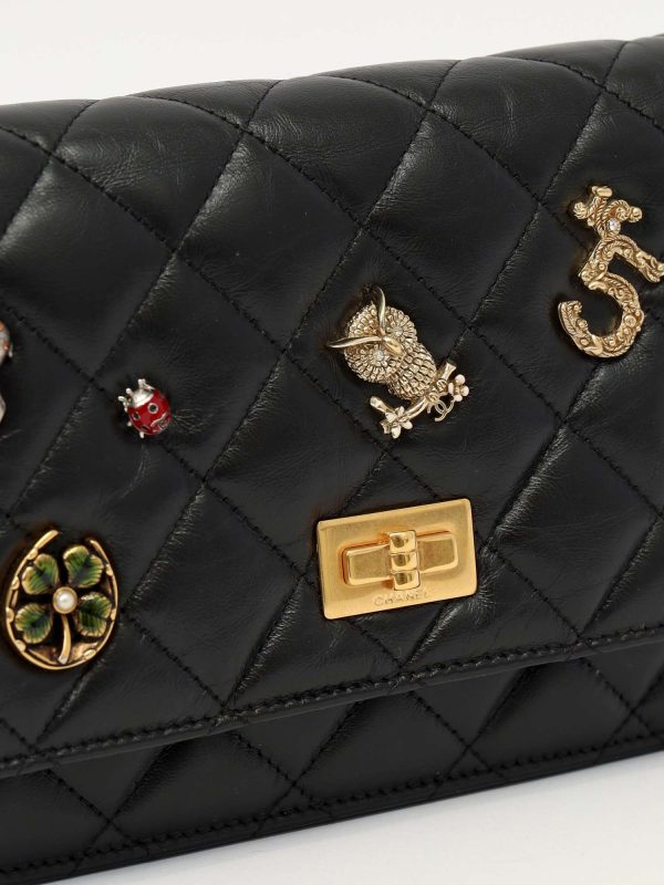 Chanel — сумка 2.55, чёрная — фото 6