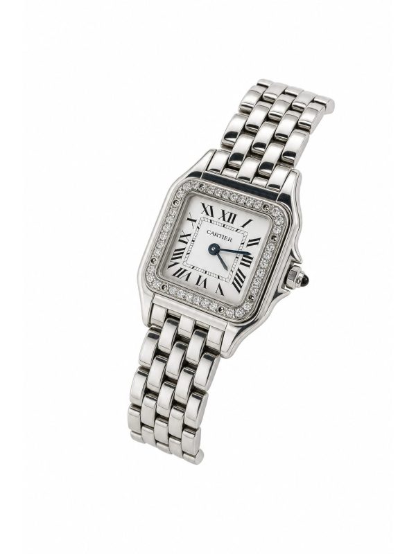 Cartier — часы Panthère серебристые — фото 1