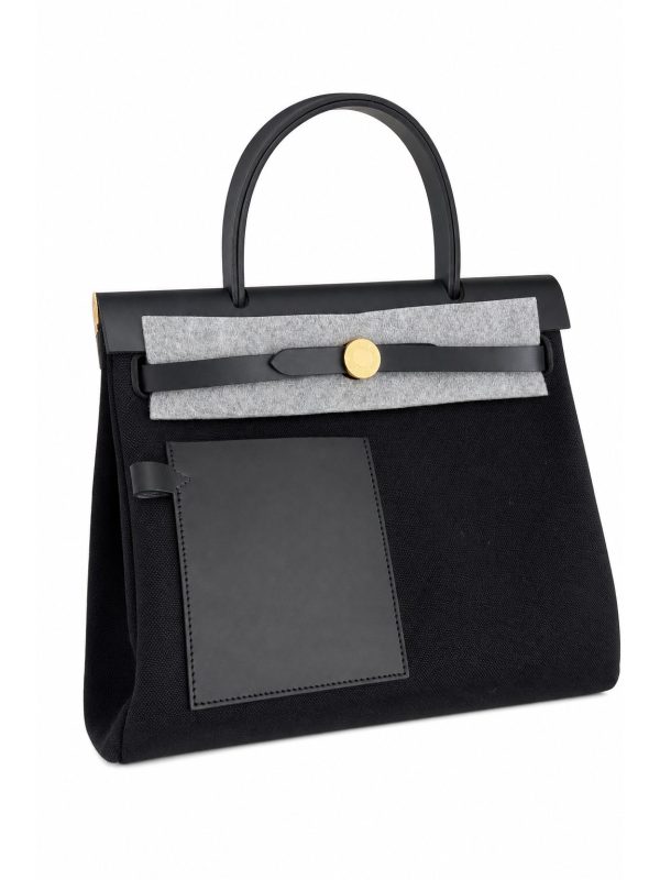 Hermès — сумка Pocket 31 синий, черная — фото 1