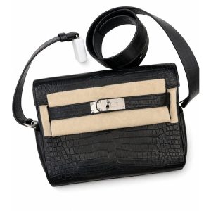 Hermès — сумка Kelly Messenger черная